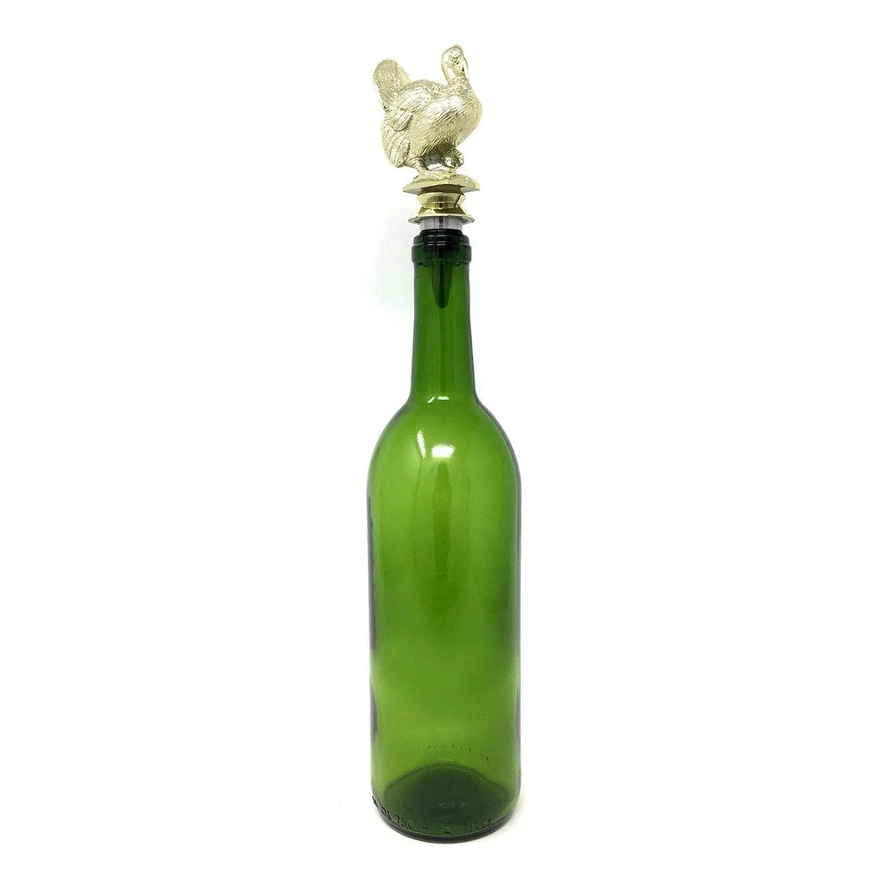Handmade Bottle Stopper made from Repurposed Turkey Trophy
